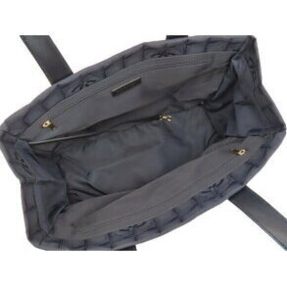 Chanel Travel Line Tote Bag Shoulder Black Nylon Leather - Picture 9 of 9